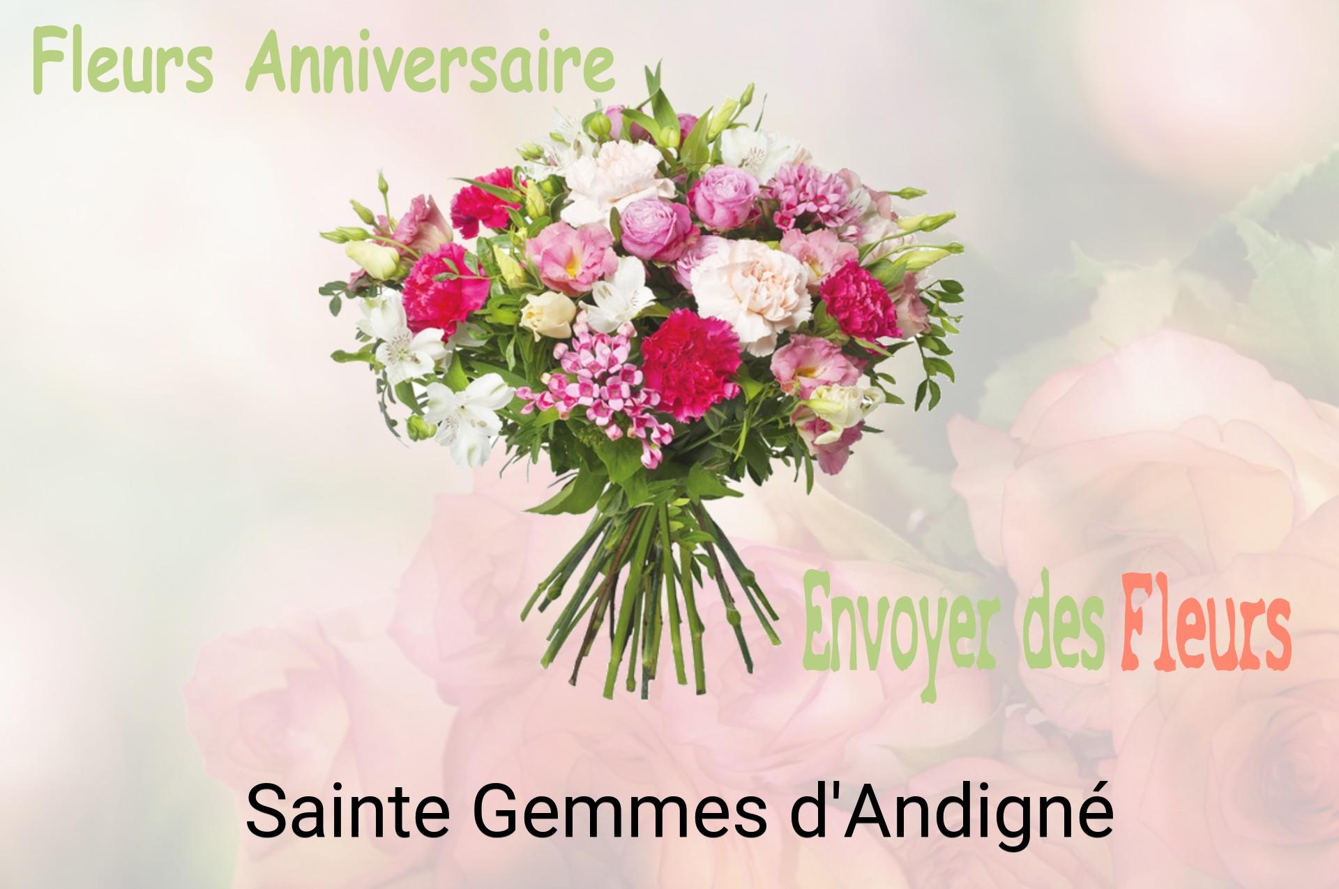 Bouquet de fleurs d’anniversaire livré à Sainte-Gemmes-d'Andigné