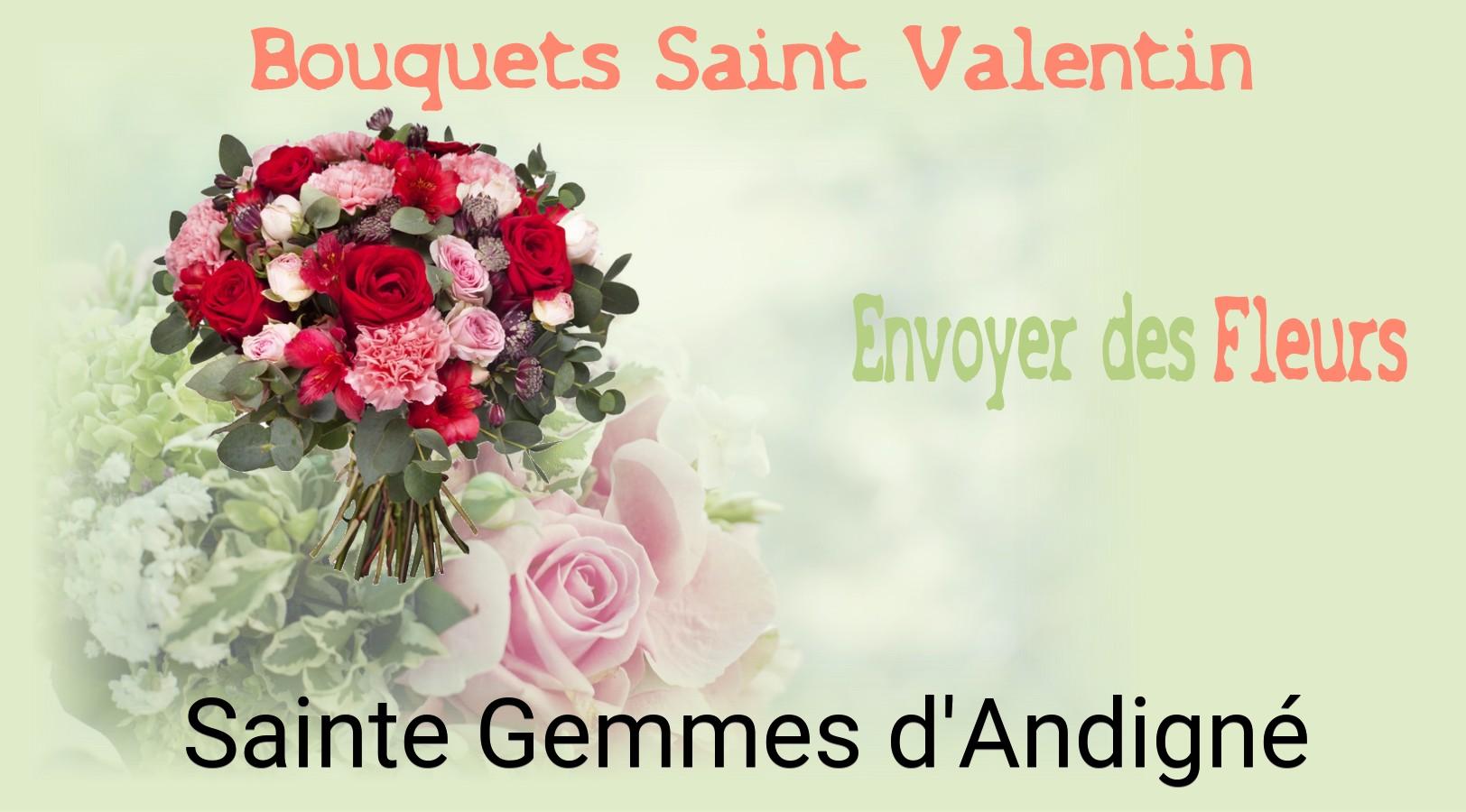 Roses de Saint-Valentin livrées à Sainte-Gemmes-d'Andigné